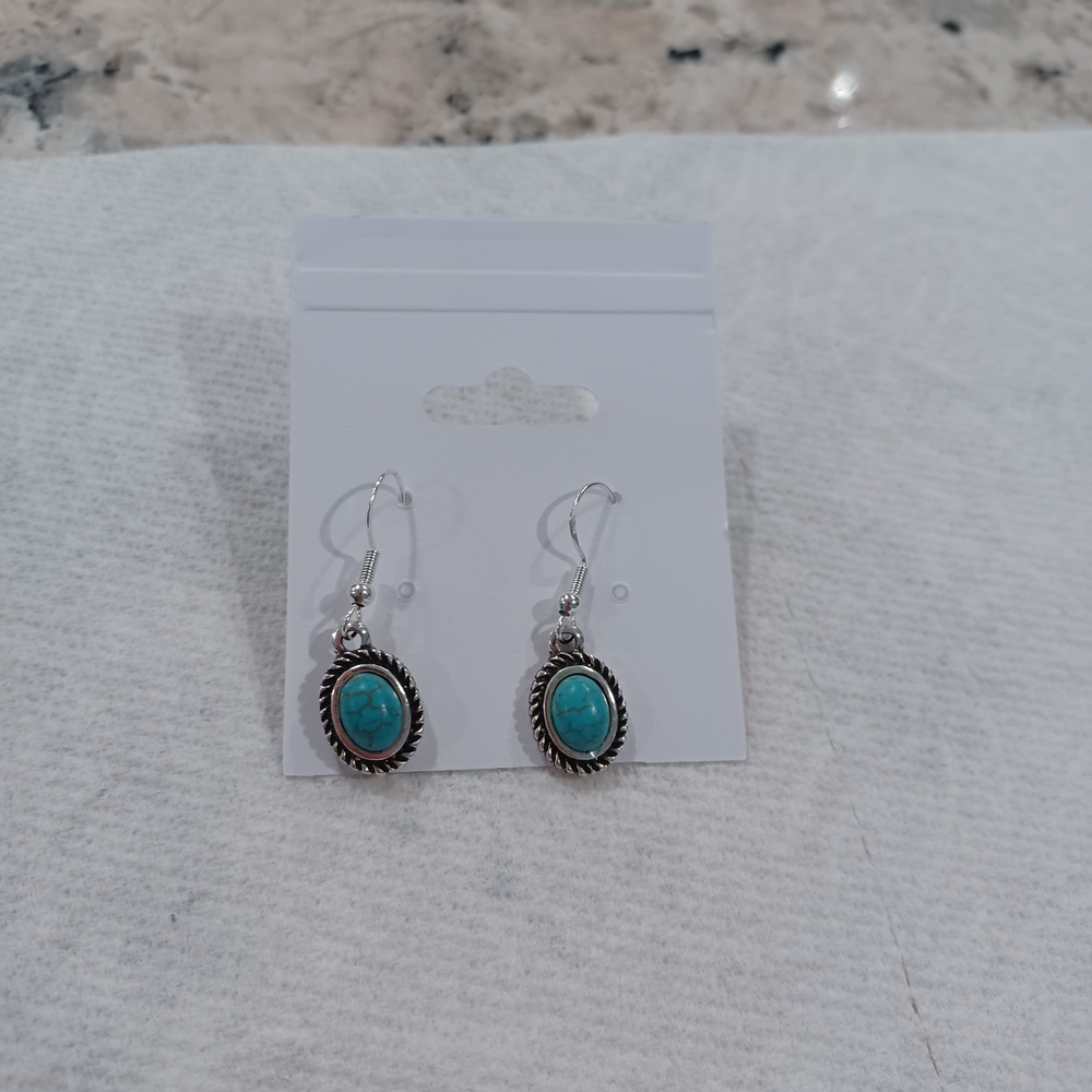 Silver and Turquoise Earrings